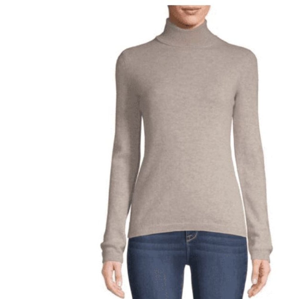 Saffron Women's Cashmere Turtleneck Sweater